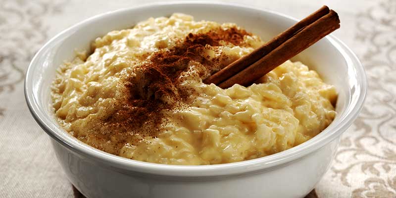 Arroz con leche dulce cubano