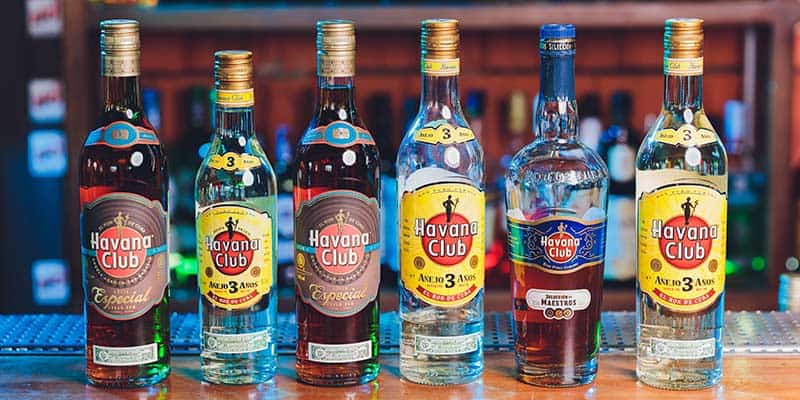 distintas-botellas-ron-cubano-havana-club