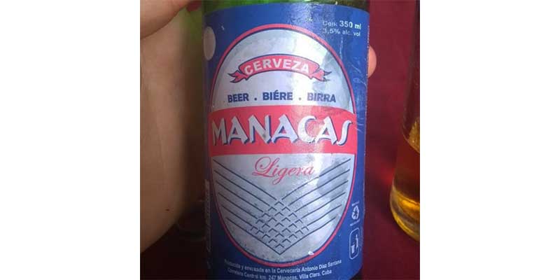 Cervezas en Cuba: Cerveza Manacas