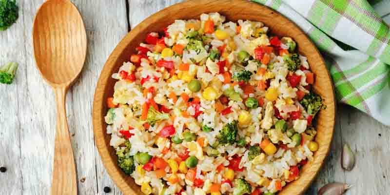 Arroz con vegetales
