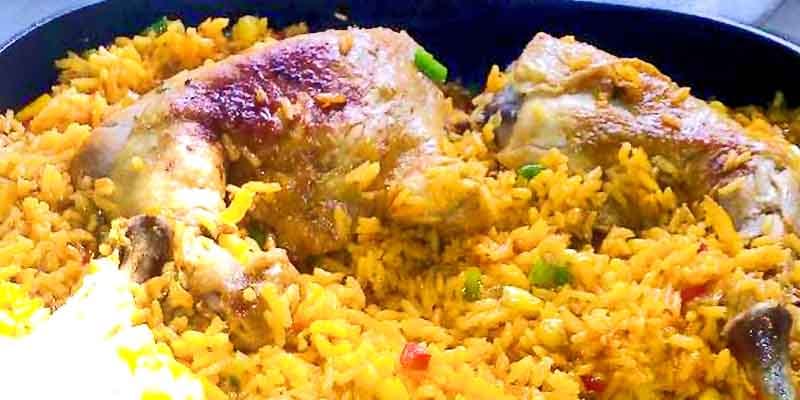 arroz con pollo y maiz foto principal