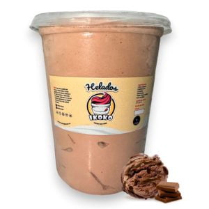 pote de helado de chocolate ikoko de 1 litros
