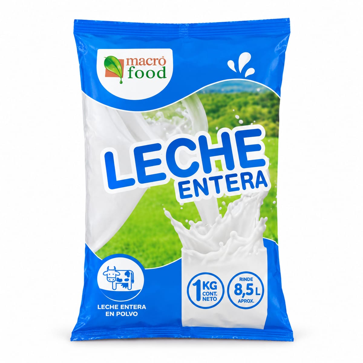 Leche en Polvo Entera Macro Food 1kg