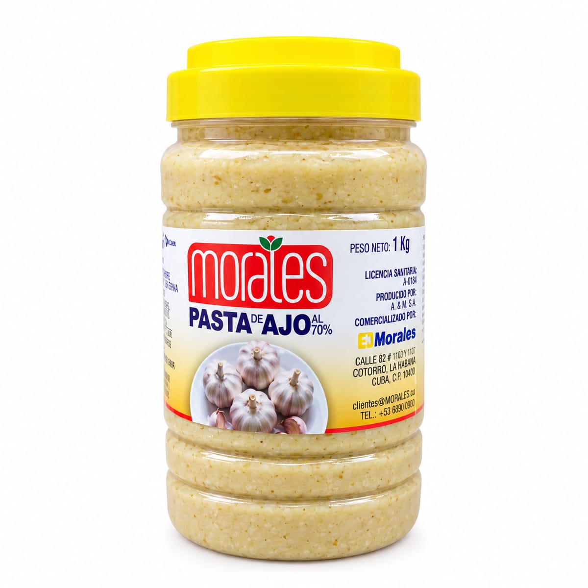 Pasta de Ajo al 70% Morales 1kg