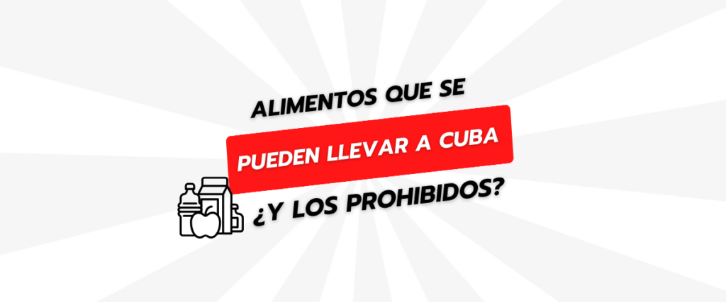 alimentos que se pueden llevar a Cuba