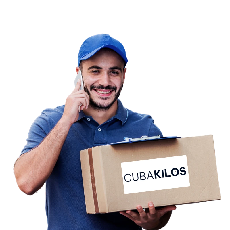 repartidor envia paquetes a cuba con cubakilos